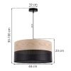lampa wiszaca wood minimalistyczny zyrandol z dodatkiem drewna