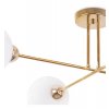 lampa wiszaca asturia sufitowa zlota biale klosze kule 4 zrodla swiatla e27