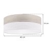 lampa sufitowa wood bialy plafon z fornirem do salonu jadalni sypialni 40cm