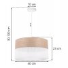 lampa wiszaca wood okragly abazur loft do jadalni i salonu e27