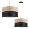 lampa wiszaca wood minimalistyczny pojedynczy abazur z fornirem