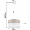 lampa sufitowa wood nowoczesny abazur z drewniana okleina e27