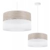lampa wiszaca wood bialy abazur loft z dodatkiem debowego forniru
