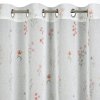 ZÁCLONA NA KROUŽCÍCH SONIA 140X250 CM KVĚTY