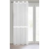 ZÁCLONA NA KROUŽCÍCH SYLVIA 140X260 CM BÍLÁ