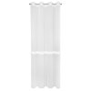 ZÁCLONA NA KROUŽCÍCH SYLVIA 140X260 CM BÍLÁ