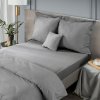 MAKOSATENOVÉ PROSTĚRADLO NOVA 160X210 CM ŠEDÉ