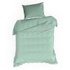 SATÉNOVÉ POVLEČENÍ NOVA3 160X200 CM, 2KS 70X80 CM MENTOLOVÉ