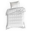 SATÉNOVÉ POVLEČENÍ NOVA3 160X200 CM, 2KS 70X80 CM BÍLÉ