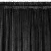 ZATEMŇOVACÍ ZÁVĚS NA PÁSCE ROSA 135X300 CM ČERNÁ