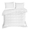 SATÉNOVÉ POVLEČENÍ DINA 200X220 CM, 2KS 70X80 CM BÍLÉ
