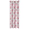 ZÁVĚS NA KROUŽCÍCH CECILY 140X250 CM KVĚTY
