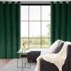 ZATEMŇOVACÍ ZÁVĚS NA KROUŽCÍCH ARIADNA 140X250 CM TMAVĚZELENÁ
