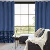 ZATEMŇOVACÍ ZÁVĚS NA KROUŽCÍCH CARLI 140X250 CM TMAVĚMODRÁ