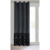 ZATEMŇOVACÍ ZÁVĚS NA KROUŽCÍCH CARLI 140X250 CM ČERNÁ