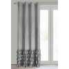 ZATEMŇOVACÍ ZÁVĚS NA KROUŽCÍCH CARLI 140X250 CM STŘÍBRNÁ