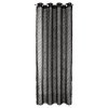 ZÁVĚS NA KROUŽCÍCH LAUREL 140X250 CM ČERNÁ