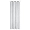 ZÁVĚS NA KROUŽCÍCH LAUREL 140X250 CM BÍLÁ