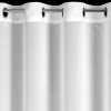 ZÁCLONA NA KROUŽCÍCH TIRSA 300X250 CM BÍLÁ