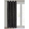 ZATEMŇOVACÍ ZÁVĚS NA KROUŽCÍCH MARION 140X250 CM ČERNÁ