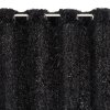 ZATEMŇOVACÍ ZÁVĚS NA KROUŽCÍCH MARION 140X250 CM ČERNÁ
