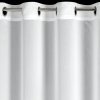 ZÁCLONA NA KROUŽCÍCH TIRSA 140X250 CM BÍLÁ