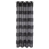 ZÁCLONA NA KROUŽCÍCH MARGARET 140X250 CM ČERNÁ