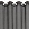 ZÁCLONA NA KROUŽCÍCH MARGARET2 140X250 CM ČERNÁ