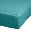 BAVLNĚNÉ PROSTĚRADLO S GUMOU ADELA 160X200X25 CM TYRKYSOVÁ