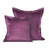 DEKORAČNÍ POVLAK NA POLŠTÁŘ RIA 45X45 CM TMAVĚFIALOVÁ