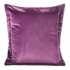 DEKORAČNÍ POVLAK NA POLŠTÁŘ RIA 45X45 CM TMAVĚFIALOVÁ