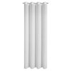 ZÁCLONA NA KROUŽCÍCH TULSA 140X250 CM BÍLÁ