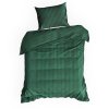 SATÉNOVÉ POVLEČENÍ VERA 160X200 CM, 2 KS 70X80 CM TMAVĚZELENÉ