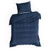 SATÉNOVÉ POVLEČENÍ VERA 200X220 CM, 2 KS 70X80 CM TMAVĚMODRÉ