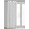 ZÁCLONA NA KROUŽČÍCH AMIRA 140X250 CM BÍLÁ