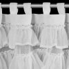 KRÁTKÁ ZÁCLONA NA POUTKÁCH LILIA 2 150X70 CM BÍLÁ