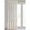 ZÁCLONA NA PÁSCE CARLI 140X270 CM BÉŽOVÁ