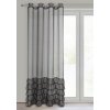 ZÁCLONA NA KROUŽČÍCH CARLI 140X250 CM ČERNÁ