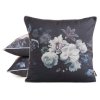 DEKORAČNÍ POVLAK NA POLŠTÁŘ VELVET 133 45X45 CM KVĚTY