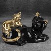 DEKORAČNÍ FIGURKA CAT 20X11X12 CM ČERNÁ