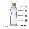 simax pure butelka z bambusowa zakretka 750ml
