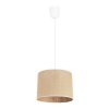 Závěsné svítidlo Juta, 1x jutové stínítko, bílá konstrukce