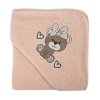 DĚTSKÝ BAVLNĚNÝ RUČNÍK BABY65 100X100 CM SVĚTLEORANŽOVÁ