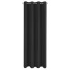 ZÁVĚS NA KROUŽCÍCH ADARI 140X250 CM ČERNÁ