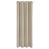 ZÁVĚS NA KROUŽCÍCH ADARI 140X250 CM TMAVĚBÉŽOVÁ