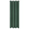 ZÁVĚS NA KROUŽCÍCH ADARI 140X250 CM TMAVĚZELENÁ
