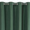 ZÁVĚS NA KROUŽCÍCH ADARI 140X250 CM TMAVĚZELENÁ