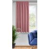 KRÁTKÝ ZÁVĚS NA PÁSCE RITA 140X175 CM TMAVĚŘŮŽOVÁ