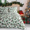 VÁNOČNÍ POVLEČENÍ Z MIKROVLÁKNA TORI 200X220 CM, 2 KS 70X80 CM VZOROVANÉ