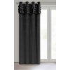 ZATEMŇOVACÍ ZÁVĚS NA KROUŽCÍCH ERIN 140X250 CM ČERNÁ